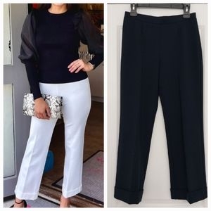 Estelle and Finn Navy Crop Flare Pants